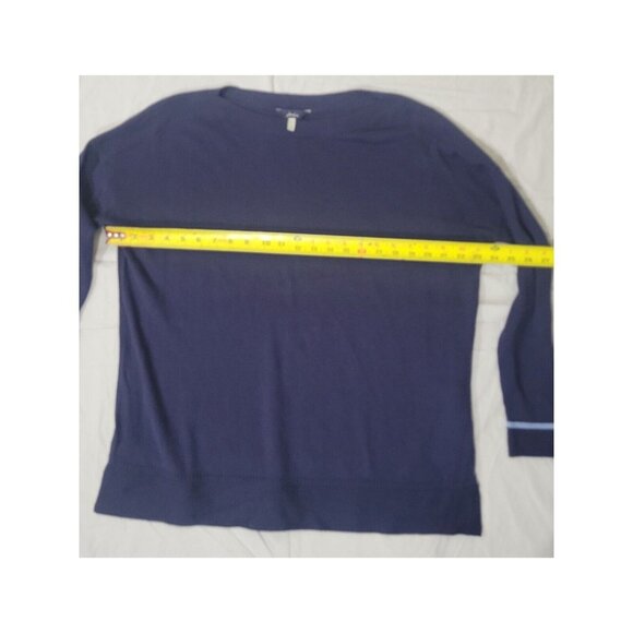 Joules Navy Size 12 Sweater Vivianna Long Sleeve Cotton Blend Boatneck Fall - Picture 8 of 11